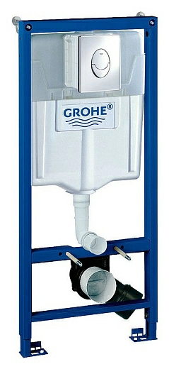 Система инсталляции для унитазов Grohe Rapid SL 38721001 3 в 1 с кнопкой смыва Система инсталляции для унитазов Grohe Rapid SL 38721001 3 в 1 с кнопкой смыва
