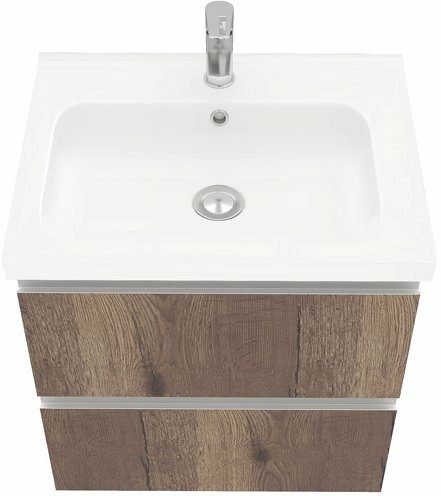 Тумба подвесной Laparet Electra 60 под умывальник Creavit Ideal 60 дуб рока