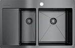 Мойка кухонная Omoikiri Akisame 78-2-GM-R 4973102 вороненая сталь Мойка кухонная Omoikiri Akisame 78-2-GM-R 4973102 вороненая сталь