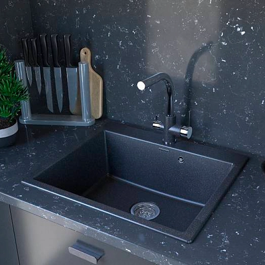 Кухонная мойка PAULMARK KANTE 60 PM106052-BLM