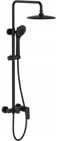 Душевая стойка Rea Roger Black Matt REA-P8003 черный матовый Душевая стойка Rea Roger Black Matt REA-P8003 черный матовый