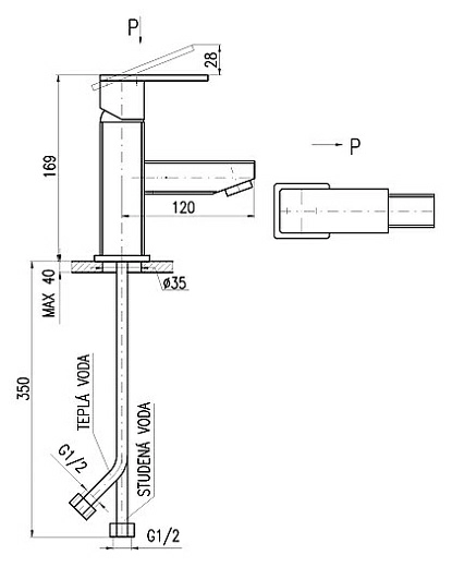 Смеситель Rav Slezak Loira LR526.5 для раковины