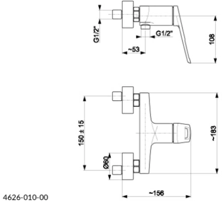 Смеситель Armatura Amazonit oднорычажный, для душa Смеситель Armatura Amazonit oднорычажный, для душa