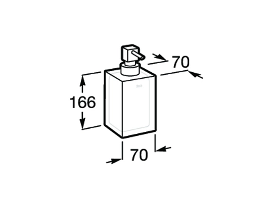 Дозатор для мыла белый Roca Ice, A816861009