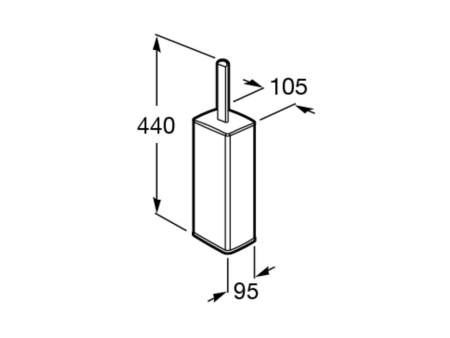 Настенный держатель для туалетной щетки Roca Select, A816305001