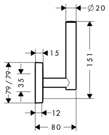 Держатель для запасных рулонов Hansgrohe PuraVida