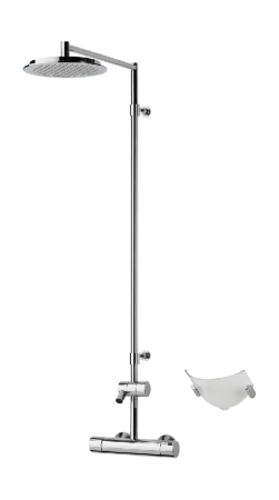 Смеситель с верхним душем rain shower Oras Cubista, 2891U Смеситель с верхним душем rain shower Oras Cubista, 2891U