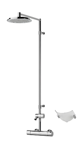 Смеситель с верхним душем rain shower Oras Cubista, 2891U