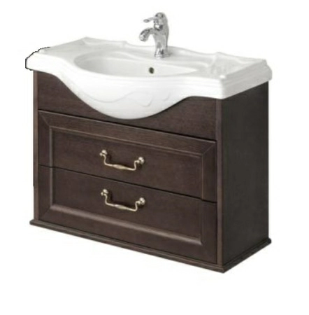 Тумба под раковину Roca America Evolution W ZRU9302952 85 см подвесной, дуб темный