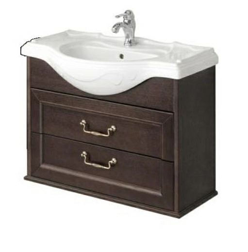 Тумба под раковину Roca America Evolution W ZRU9302952 85 см подвесной, дуб темный