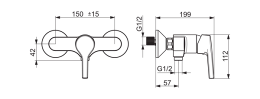Смеситель для ванны и душа Oras Saga Style 3963HY