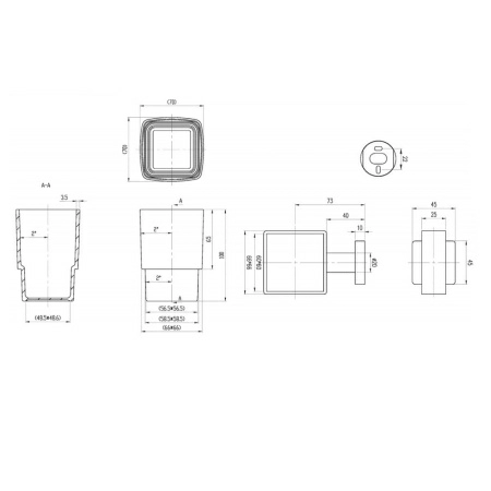 Держатель для стакана Villeroy&Boch Elements, TVA152019000K5 Держатель для стакана Villeroy&Boch Elements, TVA152019000K5