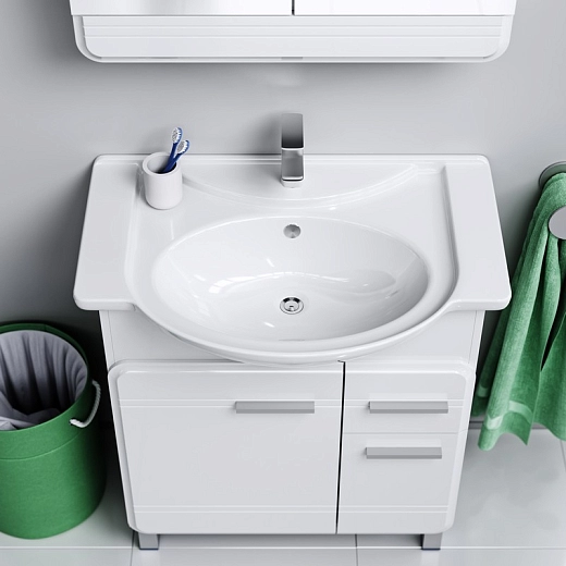 Тумба напольная Aqwella Корсика 75 под умывальник