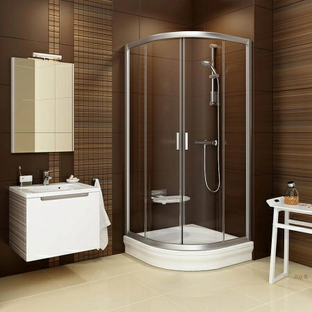 Душевой уголок Ravak BLCP4-80 Transparent, профиль сатин