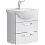 Тумба подвесной Aqwella Аллегро 50 под умывальник белая (2 ящика)