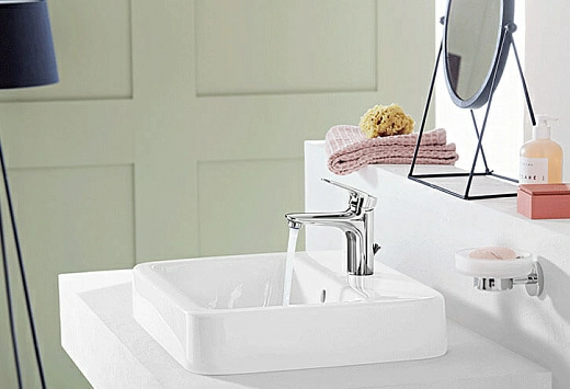 Смеситель для умывальника 105 Villeroy&Boch O.Novo, однорычажный, TVW10410311061