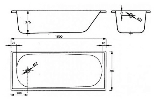 Стальная ванна BLB EUROPA 2,2 150*70 B50E12001