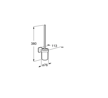 Настенный держатель для туалетной щетки Roca Victoria, A816667001
