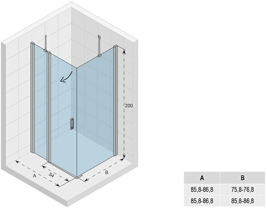 Душевой уголок Riho Novik Z203 90x90