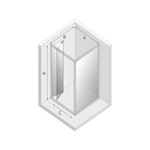 Душевой уголок New Trendy ALTA 80x90x195 (var 1)