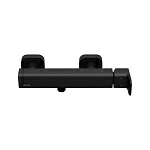 Настенный смеситель без излива 10° Free black матовый, чёрный цвет, без лейки