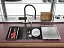 Кухонная мойка из нержавейки Omoikiri Taki 74-U/IF-GM вороненая сталь