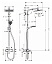 Душевая стойка Hansgrohe Crometta E 240 1jet Showerpipe 27284000
