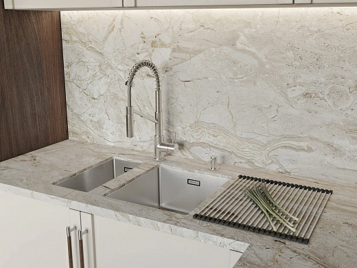 Кухонная мойка из нержавейки Omoikiri Tadzava 22-U/I-IN Ultra 15 нержавеющая сталь