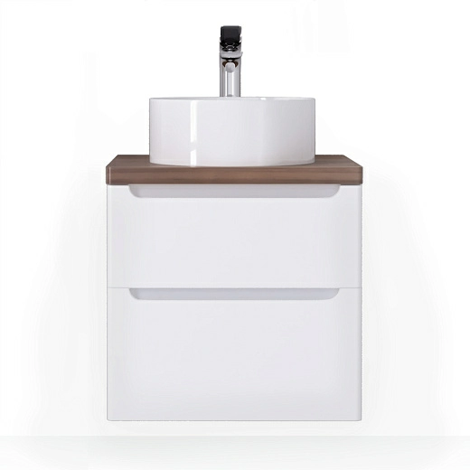 Тумба под умывальник Jorno Wood 60 подвесной белая