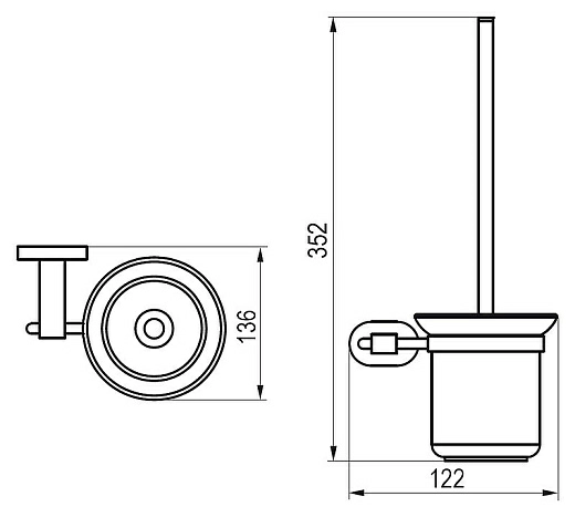Ершик Ravak Chrome CR 410.00
