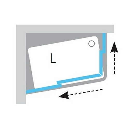 Душевой уголок Ravak 10AP4 120x90 белый + транспарент