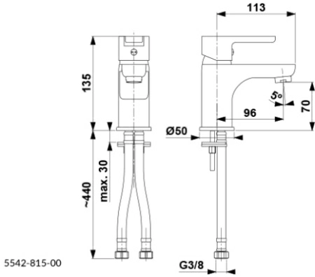 Смеситель Armatura Sodalit oднорычажный, для умывальника