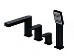 Смеситель Omnires Baretti BA7832BL для ванны на 4 отверстия, черный