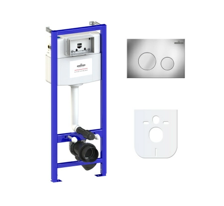 Система инсталляции для подвесного унитаза 4 в 1 Lavinia Boho Relfix 77010006 Система инсталляции для подвесного унитаза 4 в 1 Lavinia Boho Relfix 77010006