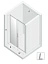 Двери в нишу New Trendy PRIME BLACK R 100x200 Двери в нишу New Trendy PRIME BLACK R 100x200