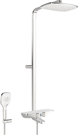 Душевая система с термостатом Oras Esteta Wellfit, 7593U-11