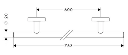 Полотенцедержатель Hansgrohe Logis 60 см