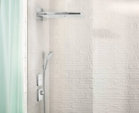 Шланговое подсоединение Hansgrohe Fixfit Square 26455700, белый матовый Шланговое подсоединение Hansgrohe Fixfit Square 26455700, белый матовый