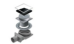 Точечный трап Pestan Confluo Black Glass 8 Large 15x15 no flange, 13000367 Точечный трап Pestan Confluo Black Glass 8 Large 15x15 no flange, 13000367