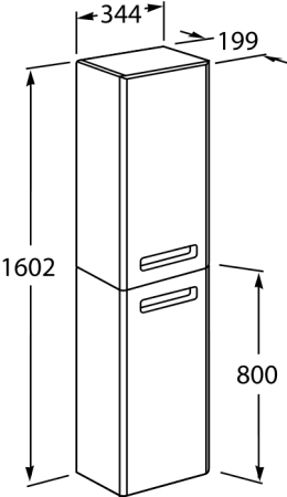 Шкаф-пенал Roca Gap ZRU9302746 34,5x20x160 R, фиолет Шкаф-пенал Roca Gap ZRU9302746 34,5x20x160 R, фиолет