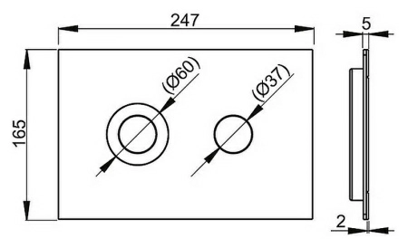 Кнопка смыва AlcaPlast Flat Turn Кнопка смыва AlcaPlast Flat Turn