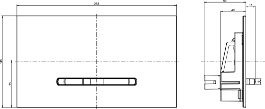 Кнопка смыва Villeroy&Boch ViConnect, 92216168