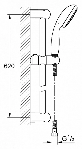 Душевой гарнитур Grohe Tempesta New Cosmopolitan 27795001 (27795000)