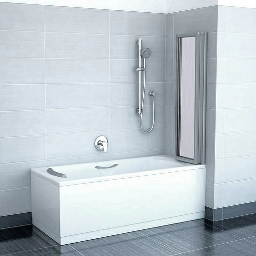 Шторка на ванну Ravak VS3 130 Rain, профиль сатин