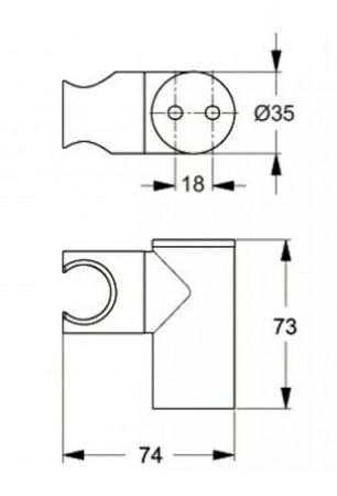 Держатель для лейки Ideal Standard Idealrain Pro поворотный, металл, B9847AA