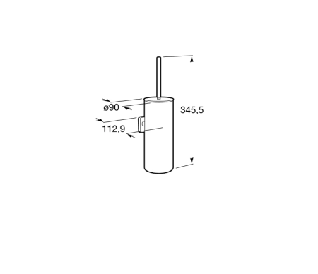 Настенный держатель для туалетной щетки Roca Victoria, A816666001