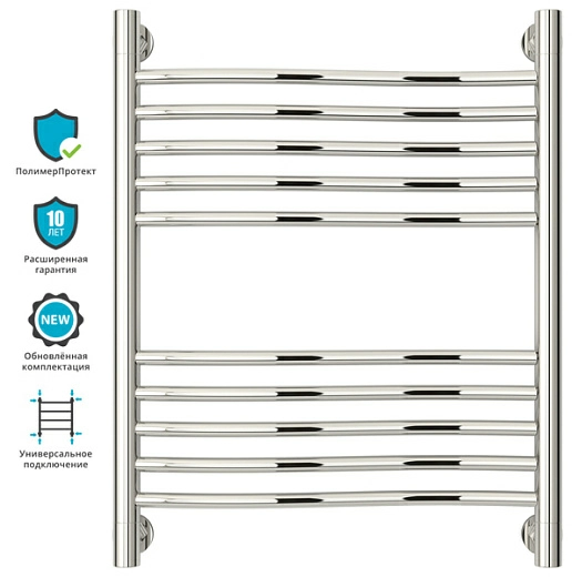 Полотенцесушитель водяной Сунержа Флюид+ 600х500