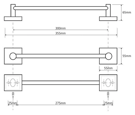 Полотенцедержатель Bemeta Beta 132104012