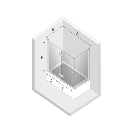 Шторка на ванну New Trendy NEW SOLEO P 100x70x140 Шторка на ванну New Trendy NEW SOLEO P 100x70x140