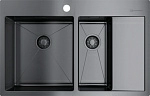 Мойка кухонная Omoikiri Akisame 78-2-GM-L 4973101 вороненая сталь Мойка кухонная Omoikiri Akisame 78-2-GM-L 4973101 вороненая сталь